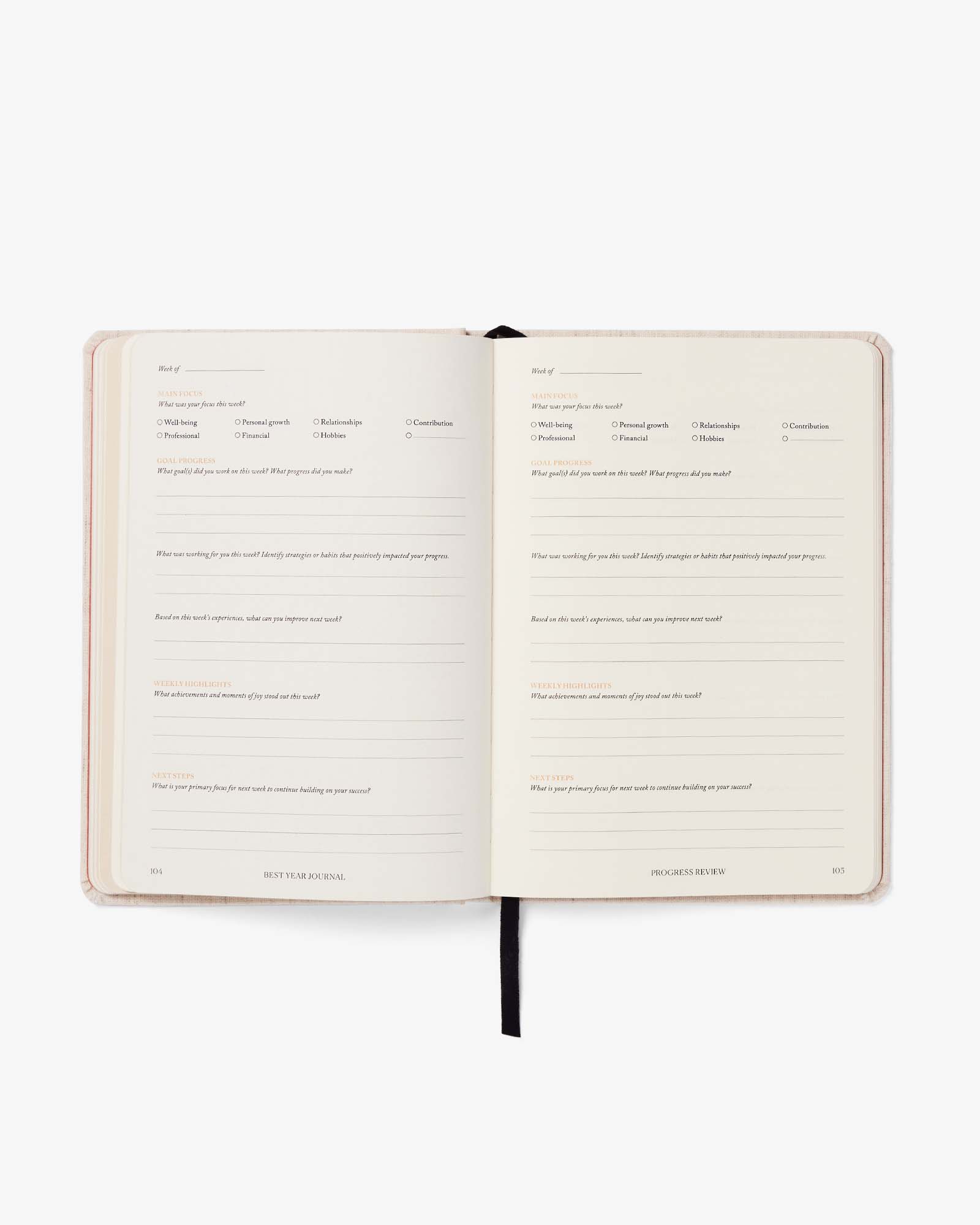 Best Year Journal - Black