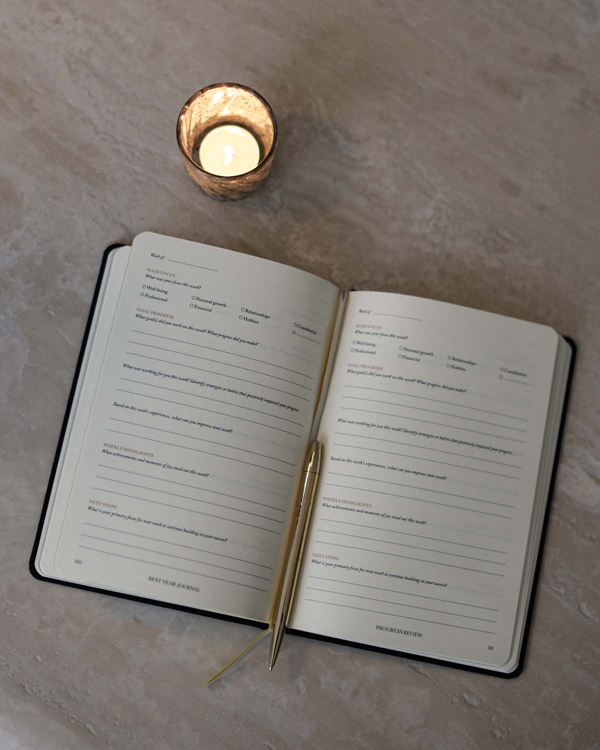 Best Year Journal - Black