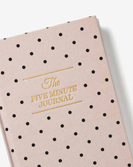 The Five Minute Journal - Beige Polka Dot