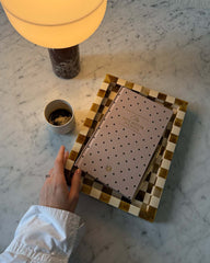 The Five Minute Journal - Beige Polka Dot