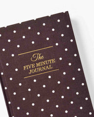 The Five Minute Journal - Mocha Polka Dot
