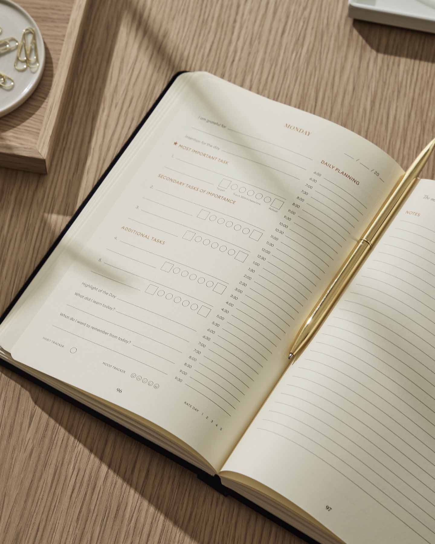 Productivity Planner One Year Bundle - Black
