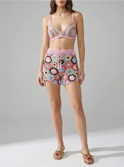 Hexa Bloom Crochet Shorts