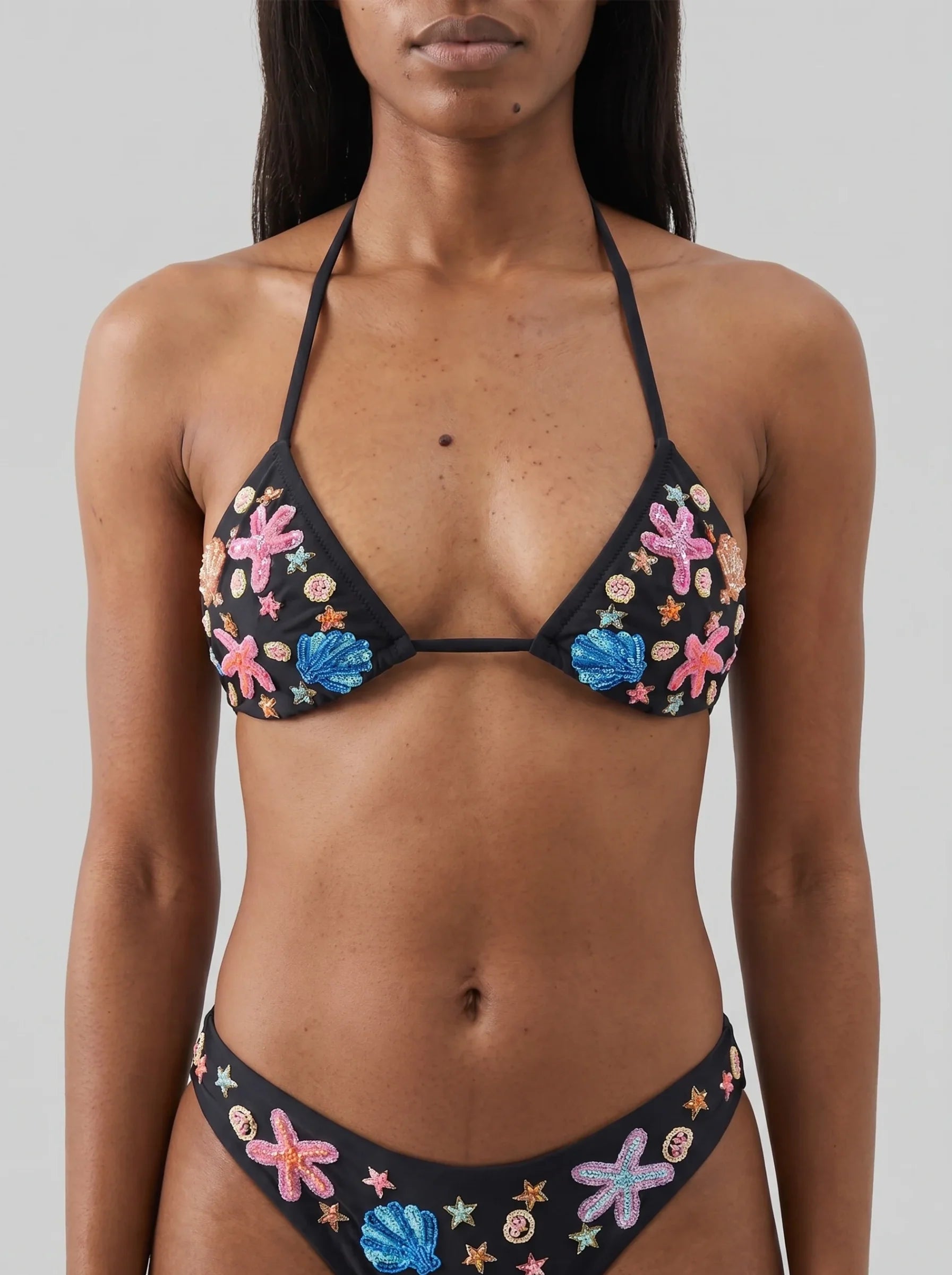 Marissa Hand Embroidered Luxe Bikini Top
