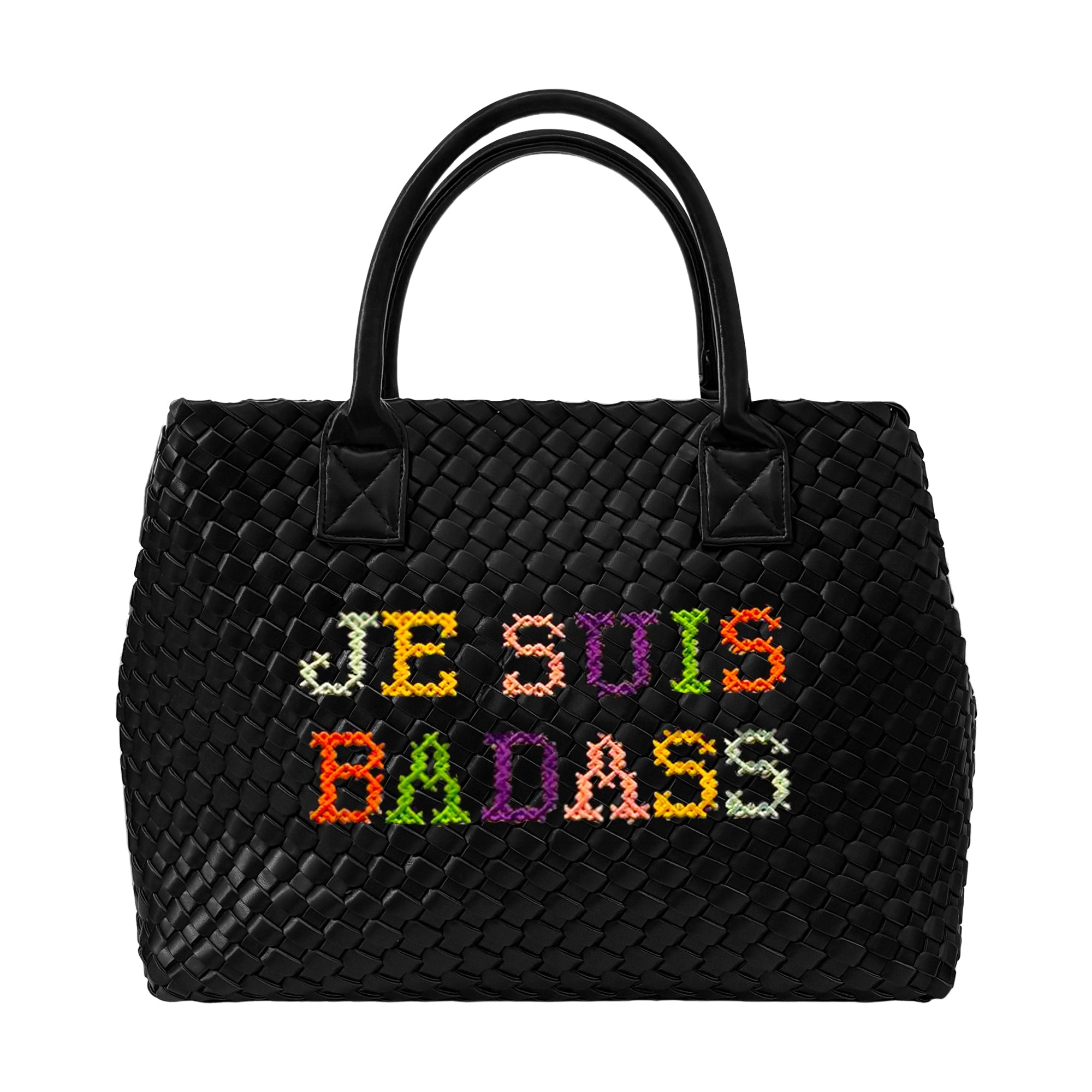 Je Suis Badass Vegan Embrodiered Bag