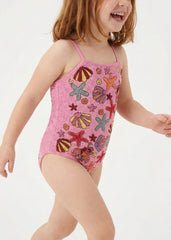 Oceanus | Disney Kids Under the Sea Fuschia Swimsuit