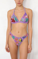 Disney | Oceanus Sea Lilac Fully Beaded Bikini Top