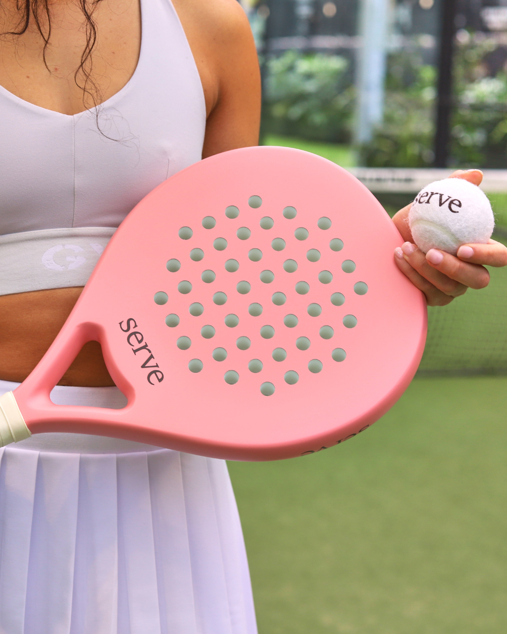 Pastel Peach Padel Racquet