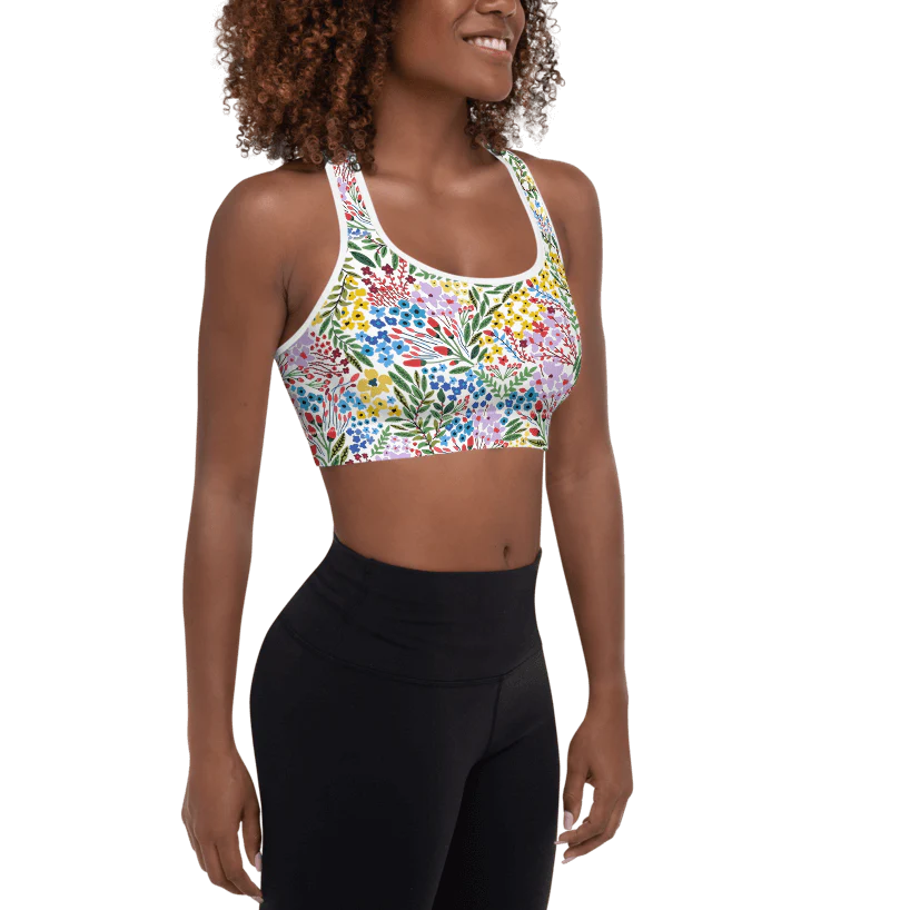 Sports Bra in Blooms