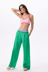 SoHo LOUNGE STRIPED PANTS - ISLAND GREEN