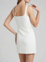 Callie Luxury Embellished Party Dress in White