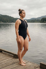Yemaya One Piece Swimsuit Full Coverage ― Black