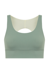 YOGAFLOW REVERSIBLE SPORTS BRA MEDIUM SUPPORT DUO SOFT SAGE