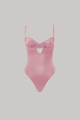 Eden Underwire One-Piece in Pink Musk