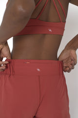 POWERFLOW HIGH-RISE RUNNING SHORTS BURNT ORANGE