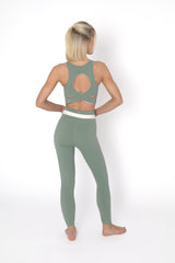 YOGAFLOW WRAP WAIST LEGGINGS DUO SOFT SAGE