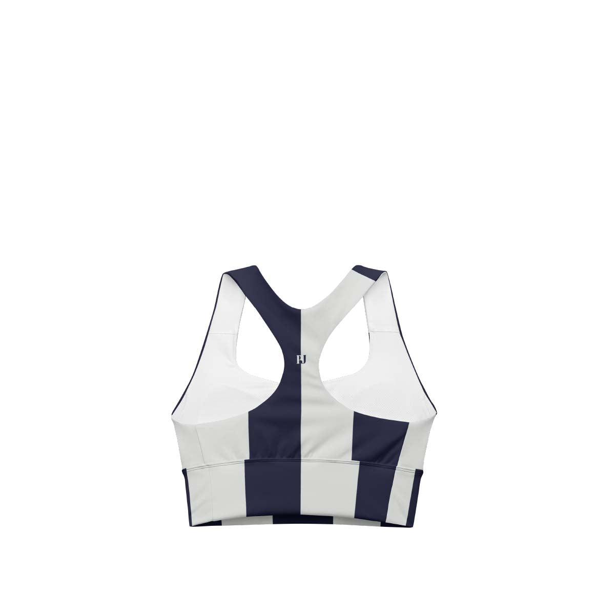 Black and White Striped Sports Bra - Futura Nostalgia Edition