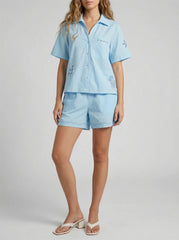 Oceanus X It's 9pm Matilda Blue Embroidery Set