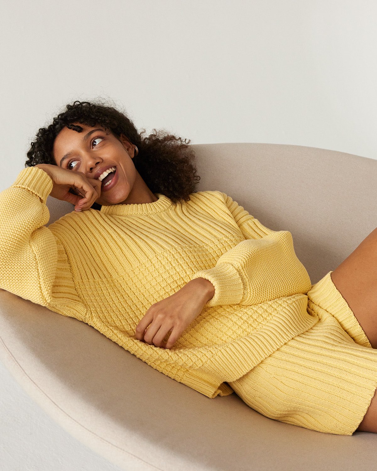 Pilnatis: Lemon Cotton Shorts