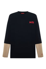 Daydreamers Printed T-Shirt With Acid Wash Sleeves
