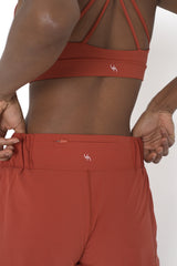 POWERFLOW HIGH-RISE RUNNING SHORTS BURNT ORANGE