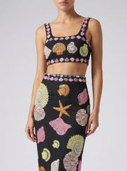 New York Hand-Embroidered Skirt