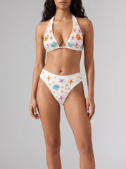 Scarlett Hand Embroidered Luxe Bikini Bottom