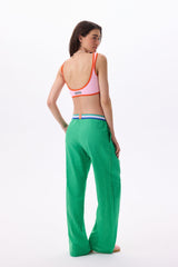 SoHo LOUNGE STRIPED PANTS - ISLAND GREEN