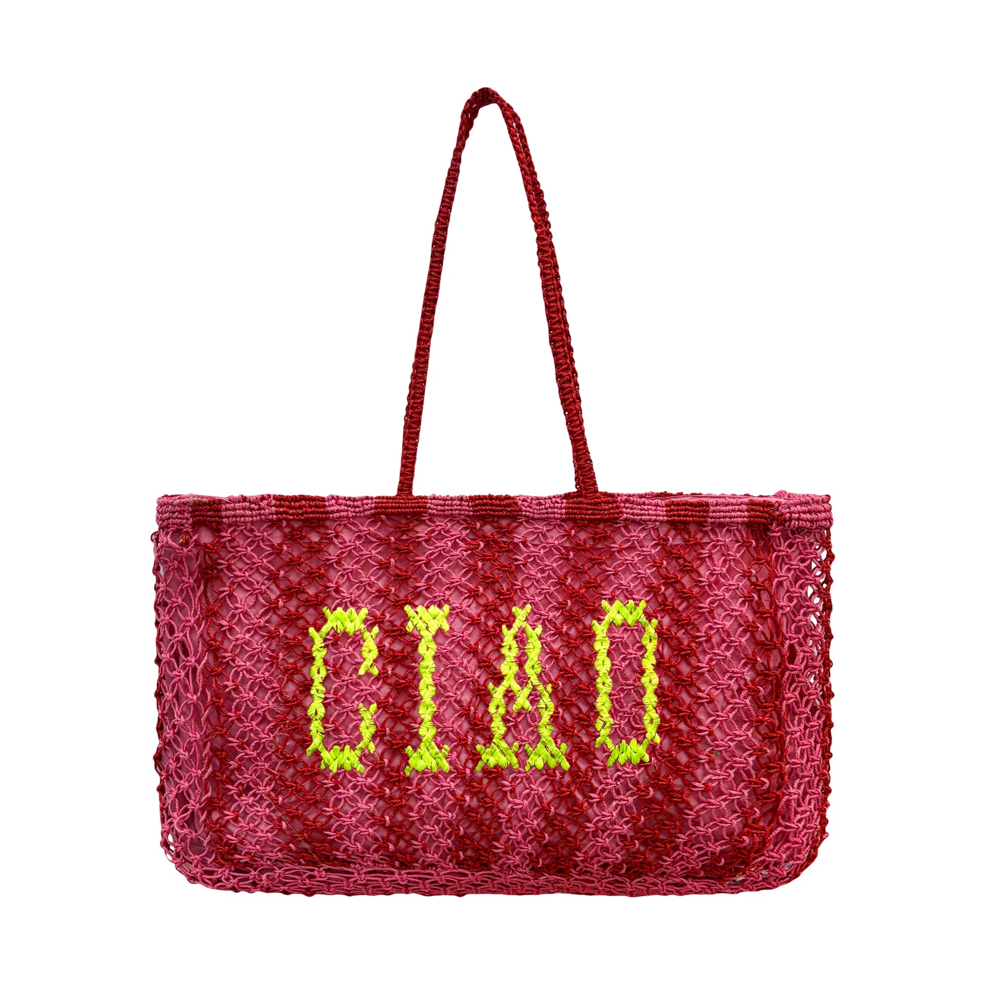 Ciao Pink Jute Bag