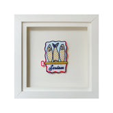 Sardines Embroidered Artwork