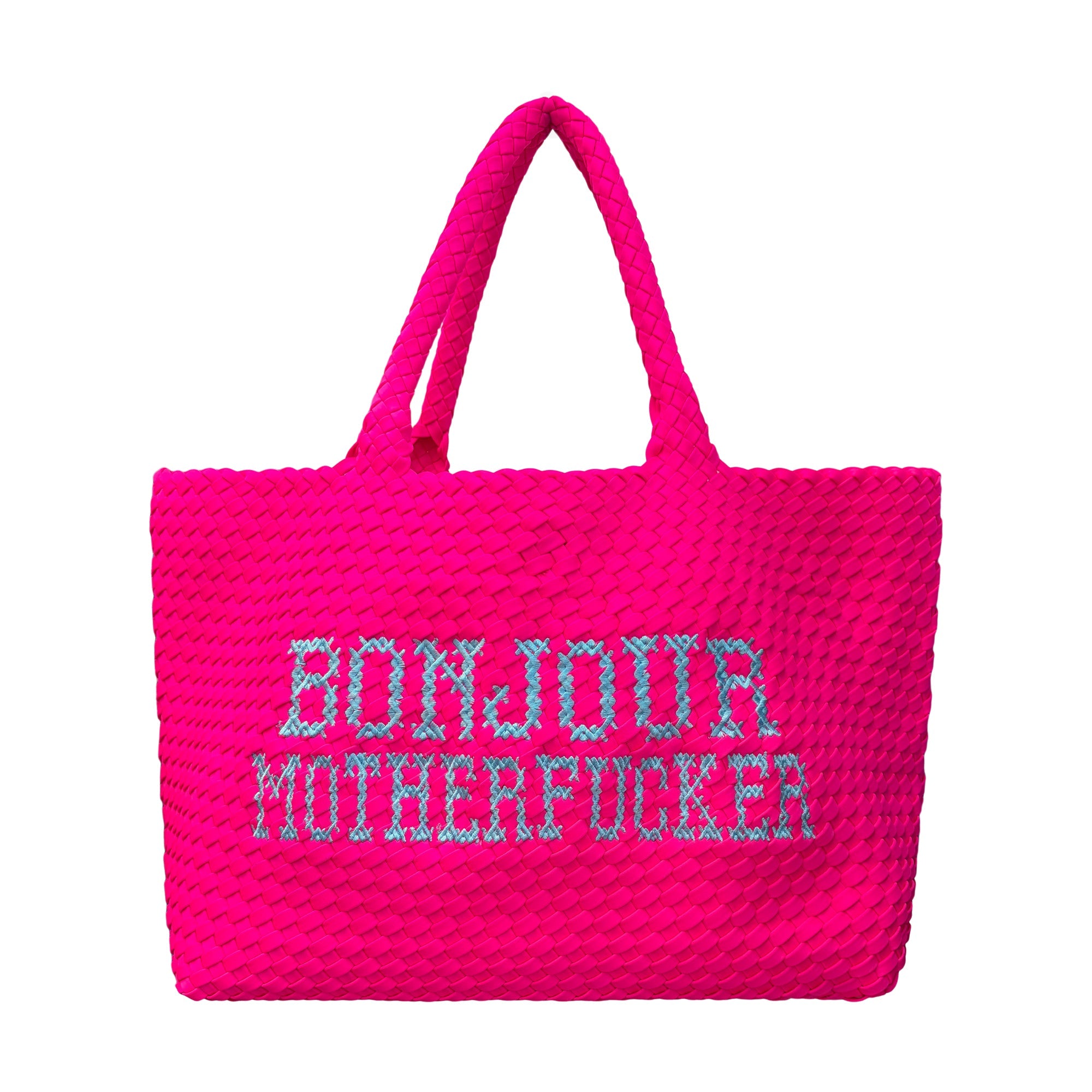 Bonjour Motherfuckers Neon Pink Bag