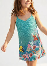 Oceanus | Disney Kids Neptune Dress in Blue