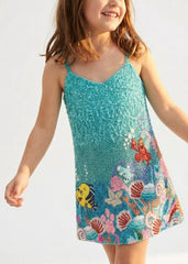 Oceanus | Disney Kids Neptune Dress in Blue