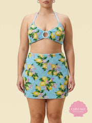 Lemon Blossom Bikini Co-Ord Skirt