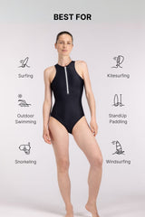 Yemaya One Piece Swimsuit Full Coverage ― Black