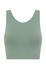 YOGAFLOW BACK WRAP CROPPED TOP DUO SOFT SAGE