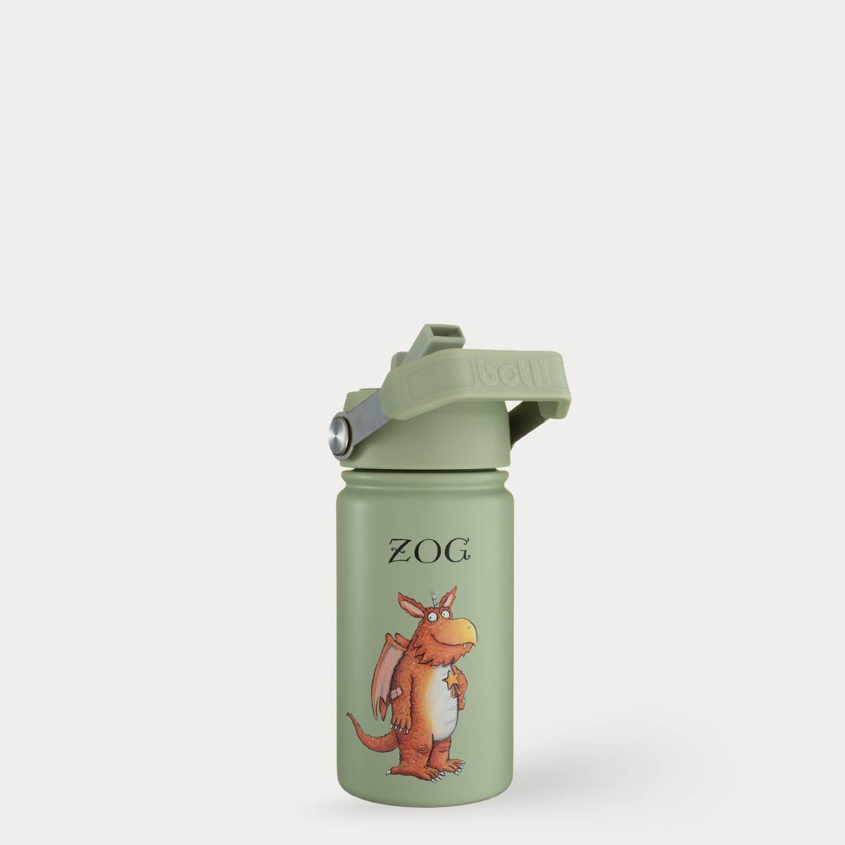 400ml Zog Stainless Steel Bottle for Kids Green | BOTL | Zog and Golden Star Water Bottle