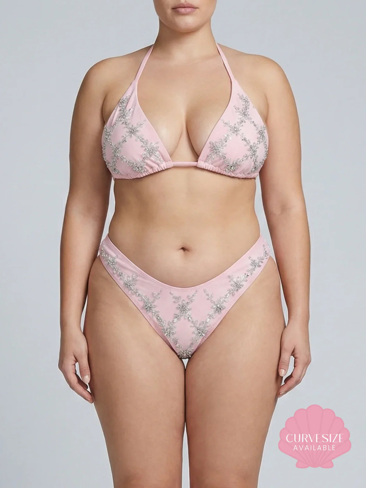 Rose Luxe Self-Tie Bikini Top