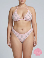 Rose Luxe Self-Tie Bikini Top