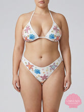 Marissa Hand Embroidered Luxe Bikini Top - White