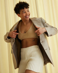 Pilnatis: Off-White Cotton Shorts