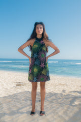 Ann Rose Black Mini Dress