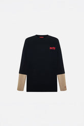 Daydreamers Printed T-Shirt With Acid Wash Sleeves