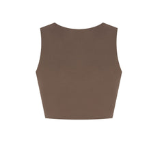 CUT OUT BRA TOP - RUSTY GREEN (INSIDE ROYAL BLUE)