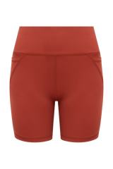 POWERFLOW HIGH-RISE BIKER SHORTS BURNT ORANGE