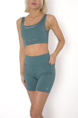 POWERFLOW HIGH-RISE BIKER SHORTS SLATE BLUE