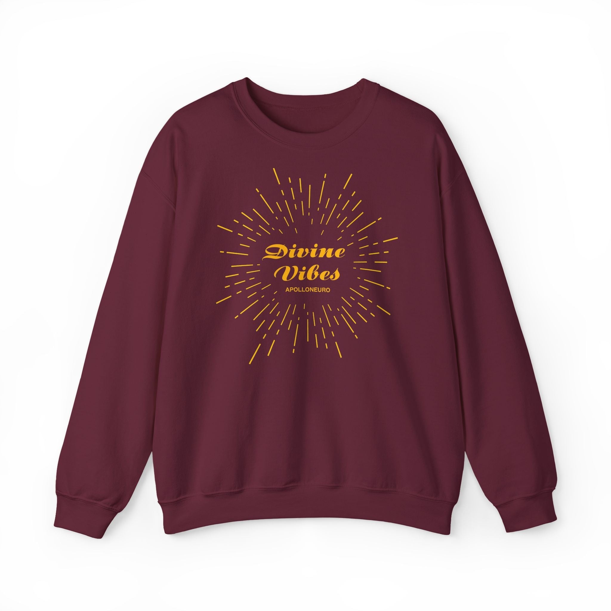 Divine Vibes Crewneck Sweatshirt — Radiant Spiritual Graphic