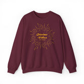 Divine Vibes Crewneck Sweatshirt — Radiant Spiritual Graphic