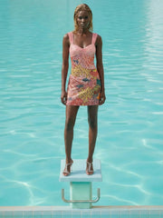 Sekushi Coral Dreamscape Dress