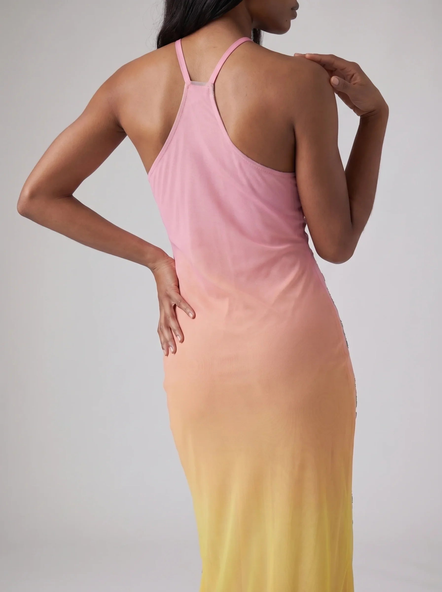 Dolphin Hand Beaded Maxi Dress